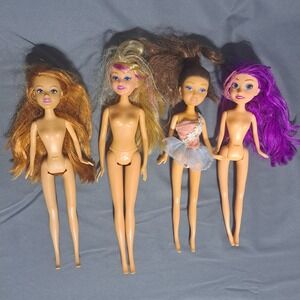 Zuru Funville Sparkle Girlz Lot of 4 Fashion Dolls‎